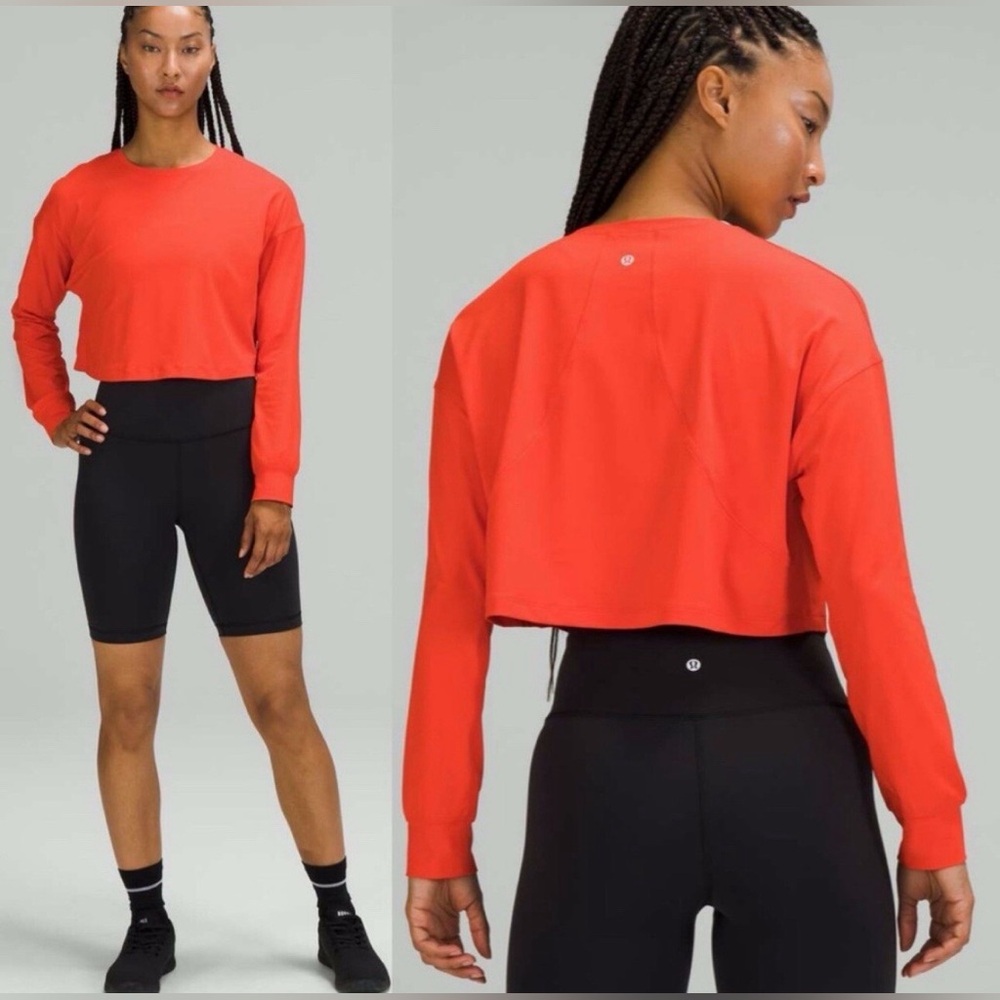 Lululemon Muscle Love Long Sleeve Top Autumn Red